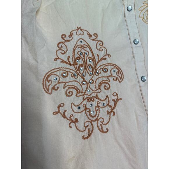 North River western button down with cross size medium - Picture 4 of 12